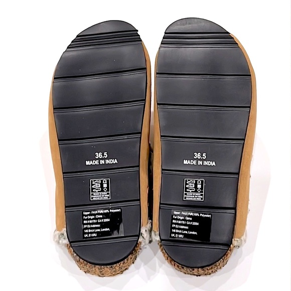 Free People Damon Cozy Suede Leather Faux Fur Mule NWT - Picture 5 of 9